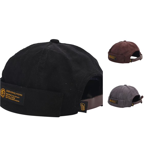 LiuXxxx Fashion Sailor Cap for Men Women Fisherman Hat Adjustable Unisex Headwear Outdoor Daily Casual Black