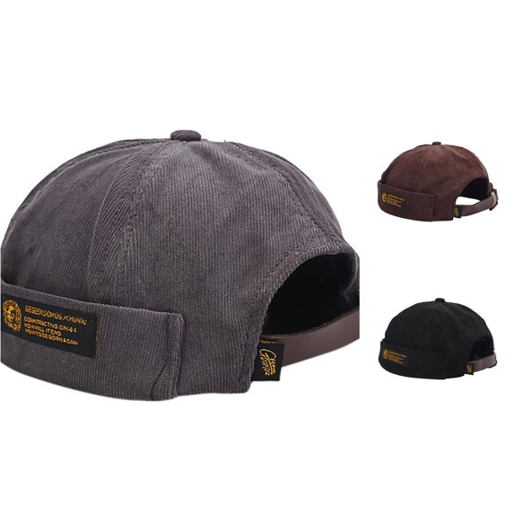 LiuXxxx Fashion Sailor Cap for Men Women Fisherman Hat Adjustable Unisex Headwear Outdoor Daily Casual Dark Gray
