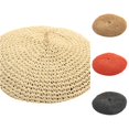 thumbnail image 1 of LiuXxxx French Solid Beret Artist Baseball Cap Breathable Casual Hat for Women Versatile Headwear with Classic Charm and Lightweight Weave Beige, 1 of 5