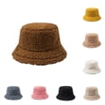 thumbnail image 1 of LiuXxxx Ladies Winter Bucket Hat Cute Warm Caps Fishing Outdoor Headwear Coffee, 1 of 2