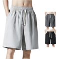thumbnail image 1 of LiuXxxx Men's Shorts with Deep Pockets Loose Fit Casual Shorts for Running Workout Training Basketball Grey XXXXL, 1 of 8