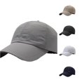 thumbnail image 1 of LiuXxxx Men's Summer Breathable Perforated Outdoor Sunblock Reflective Strip Quick Drying Visor Baseball Cap Light Gray, 1 of 4