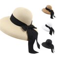 thumbnail image 1 of LiuXxxx Straw Sun Hat for Women Beach Summer Bow Fashion Baseball Caps Beige, 1 of 6