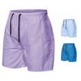 thumbnail image 1 of LiuXxxx Summer Men's Beach Pants Candy Color Five Piece Pants Men's Ten Color Quick Drying Casual Shorts Purple XXXL, 1 of 6