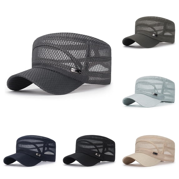 LiuXxxx Summer Quick-Dry Breathable Mesh Baseball Caps for Men Women Outdoor Sunscreen Fishing Tennis Running Camping Travel Daily Dark Gray