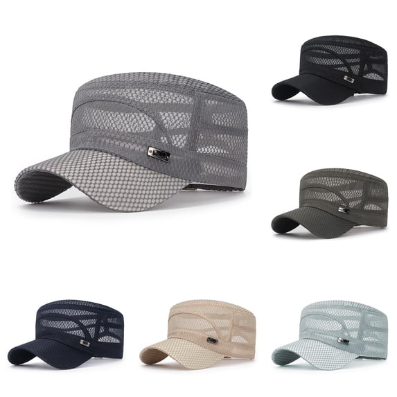 LiuXxxx Summer Quick-Dry Breathable Mesh Baseball Caps for Men Women Outdoor Sunscreen Fishing Tennis Running Camping Travel Daily Light Gray