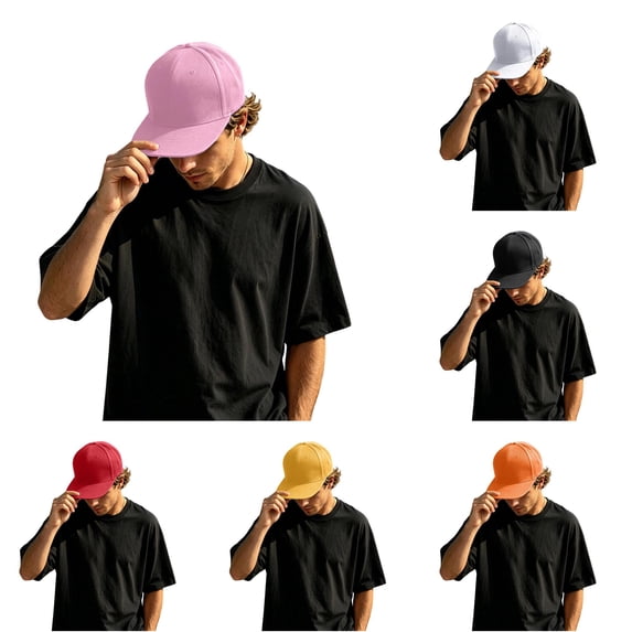 LiuXxxx Unisex Adjustable Hop Baseball Cap With Flat Brim For Everyday Streetwear Style Pink