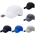 thumbnail image 1 of LiuXxxx Washed Dad Baseball Caps for Men Women Adjustable Trucker Hat Distressed Twill Unstructured White, 1 of 3
