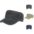 thumbnail image 1 of LiuXxxx Washed Design Flat Baseball Caps for Men Women Twill Dad Hat Adjustable Unstructured Black, 1 of 8