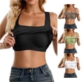 thumbnail image 1 of LiuXxxx Women's Shelf Bra Camisole Adjustable Spaghetti Strap Tank Top Basic Layer Black M, 1 of 8
