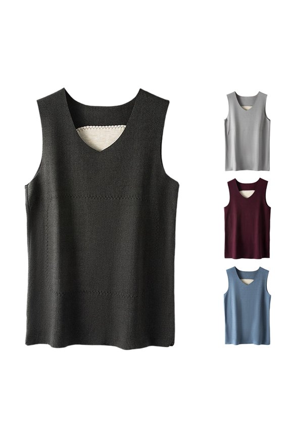 Women's Silk Patch Thermal Vest Double Lined Heated Base Layer GY1 XXXXL