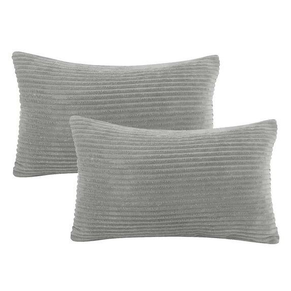Liuanngg Soft Corduroy Striped Velvet Rectangle Decorative Throw Pillow Cusion For Couch 12