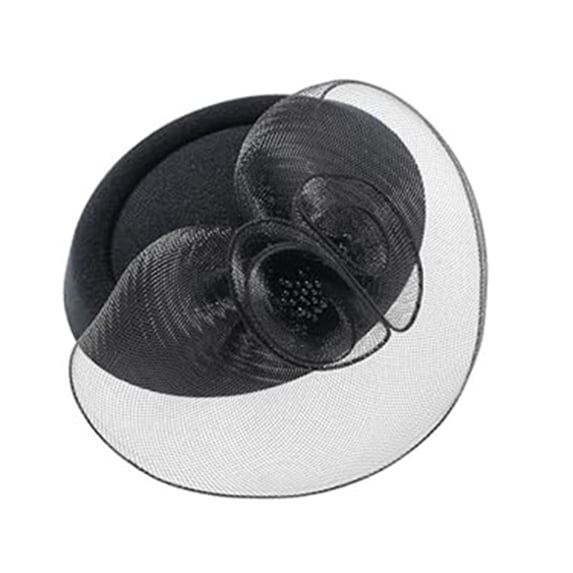Liuchenyi Fashion Headband Fascinators Headband with , Women's Tea Party Hat for Kentucky Derby, Cocktail, Wedding, Fancy Dress Party Black