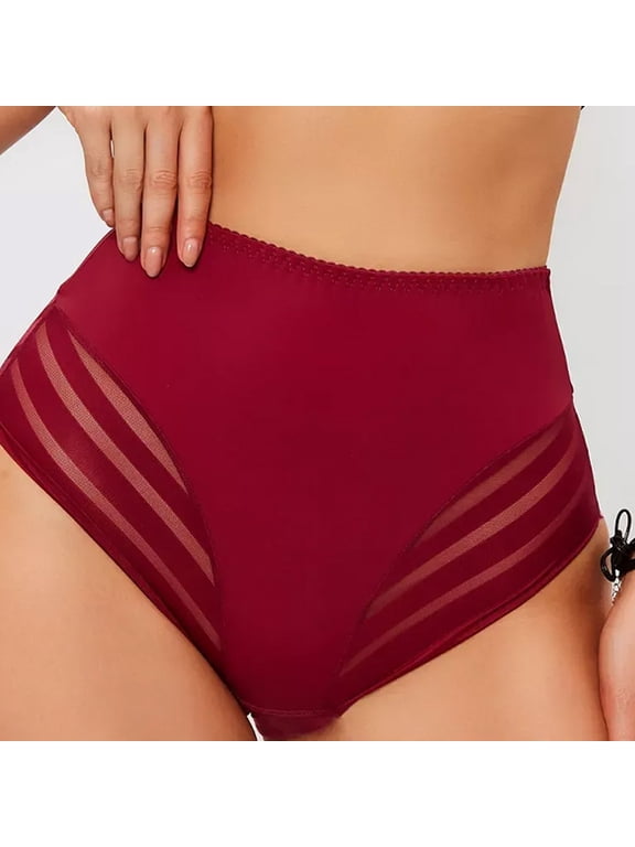 Seamless Underwear for Women Under $5 High Waisted Underwear for Women Stripe Lace Panties Red Xxxxxxl
