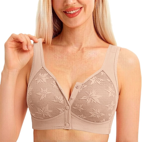 Liuchenyi Strapless Bra Jelly Bras for Women No Underwire Comfort Wireless Push Up Bras Seamless Scalloped Lift Everyday Bralettes Khaki