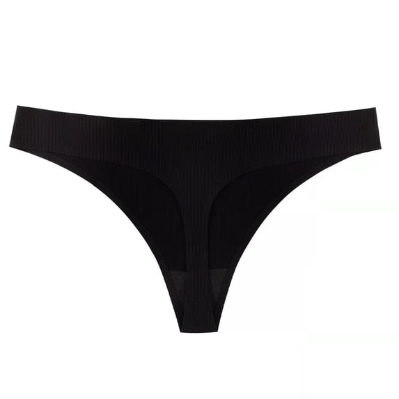 Liuchenyi Women's Panties Under $5 Underwear for Women V Waist G String Thong Panties Black S
