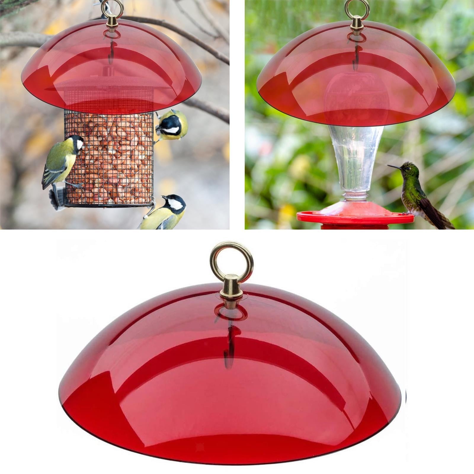Liudosue 2022 Bird Feeder Protective Dome with Rain Cover & Baffle