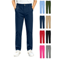 thumbnail image 1 of Liuinsasek Kids' Back-to-School Long Pants Solid Straight Chino Boys' Classic Flat Front Casual Trousers Daily Outerwear Available in Multiple Colors (Ages 5–15), 1 of 10