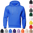 thumbnail image 1 of Liuinsasek Men's Hoodie Pullover Sweatshirts Drawstring Casual Solid-Color Long Sleeve Fleece Kanga Pockets in Multiple Colors, 1 of 6