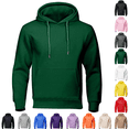 thumbnail image 1 of Liuinsasek Men's Hoodie Pullover Sweatshirts Drawstring Casual Solid-Color Long Sleeve Fleece Kanga Pockets in Multiple Colors, 1 of 7