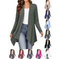 thumbnail image 1 of Liuinsasek Women's Cardigan Fashion Casual Comfortable Solid Long Sleeve Clothing Top with Asymmetrical Hem Lightweight and Flowing Spring/Fall Clothing, 1 of 7