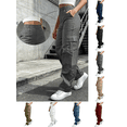 thumbnail image 1 of Liuinsasek Womens Cargo Long Pants Solid Color Casual With Elastic Waist Multiple Pockets Outdoor Hiking Sport Pant, 1 of 10