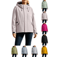 thumbnail image 1 of Liuinsasek Womens Windbreaker Waterproof Raincoat Long-Sleeve Solid Color Zipper Hooded Large Pocket Jacket for Outdoor Mountain Climbing Hiking Skiing Jacket, 1 of 7