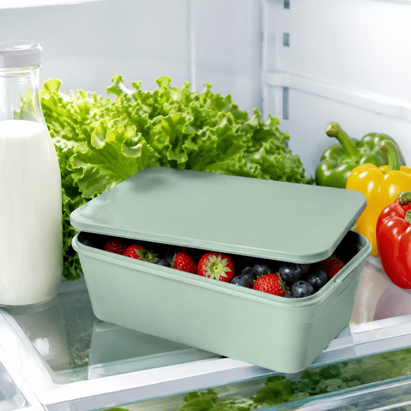 Food Storage Containers, Bread Box for Kitchen Counter Airtight, Breadbox Keeps Baked Goods, Snacks, Fruits, and Vegetables Fresh Longer, Green