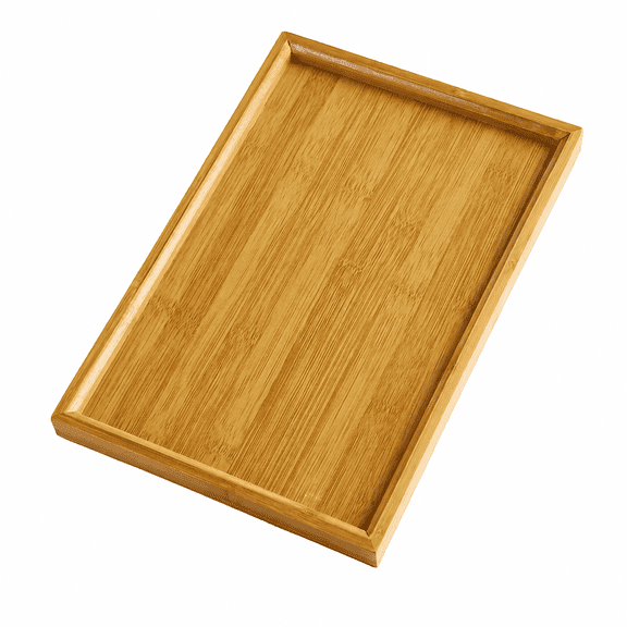 Tea Tray Large Serving Tray Bamboo Pallets Teapot Tray Dessert Platter Brown