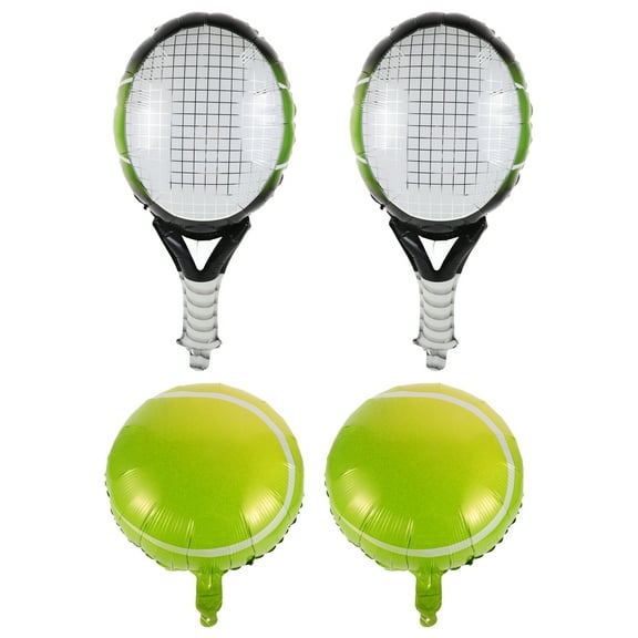 Masteelf Tennis Party Balloon Set of 1 Aluminum Foil Balloon Decoration for Sports Birthday Party Assorted Colors