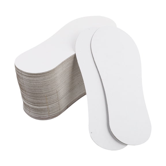 Liukekj 100 Pcs Low Cut Invisible Socks Display Holders Organizing Paperboards White for Easy Storage and Presentation