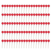 Liukekj 100pcs Christmas Artificial Berries Stems Holly Floral Picks for DIY Crafts Christmas Flower Arrangement Wreaths Decor ( Red )