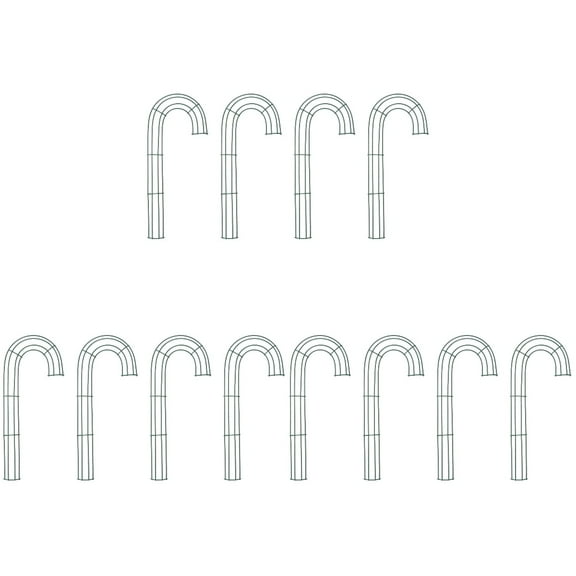 Liukekj 12 Pcs Cane Iron Wreath Frame DIY Wreath Accessory Christmas Wreath Accessory