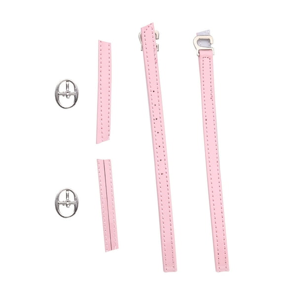OFFIGAM Elastic Shoe Straps 2 Pairs Pink Adjustable Shoelaces for High Heels Comfortable Fit Accessories