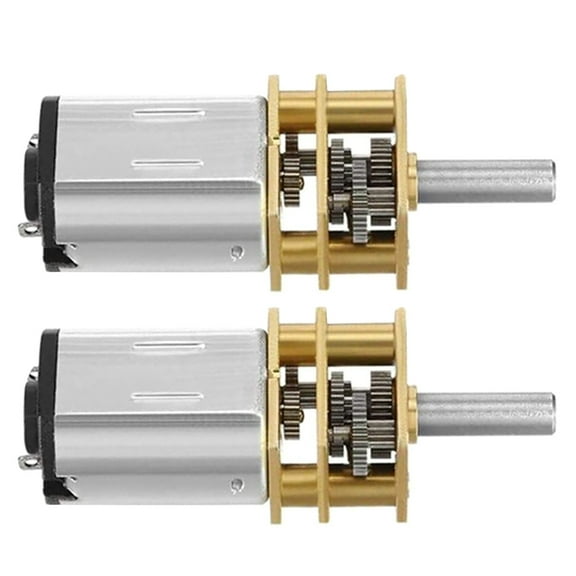 Liukekj 2pcs Speed Reduction Motor Electric Gear Box for Robotics and Projects
