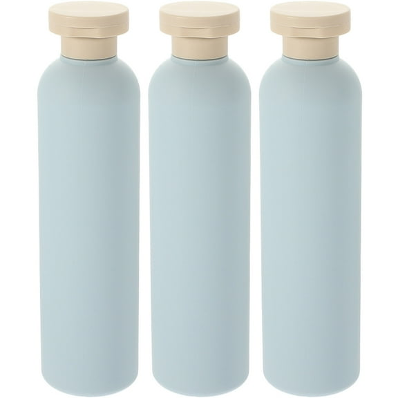 Blue Refillable Shampoo Dispenser Bottles Made of Durable HDPE Plastic for Storage Use 260ml