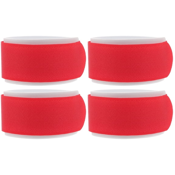 Liukekj 4 Pcs Ski Straps Snowboard Binding Straps Snowboard Fixed Tape Portable Sled Tie Rope Fixing Straps for Winter Sports