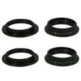 thumbnail image 1 of Liukekj 4pcs Light Socket Shade Rings E27 E26 Lamp Shade Collar Rings Black Threaded Medium Base Screw Rings for DIY Light Fixtures Pendant Light Table Lamp, 1 of 10