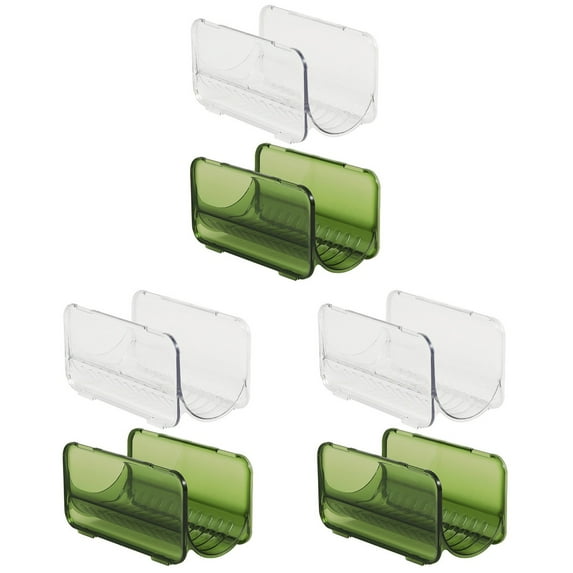 Liukekj 6 Pcs Stackable Bottle Organizer Bottle Storage Rack Insulated Bottles Holder for Kitchen Cabinet