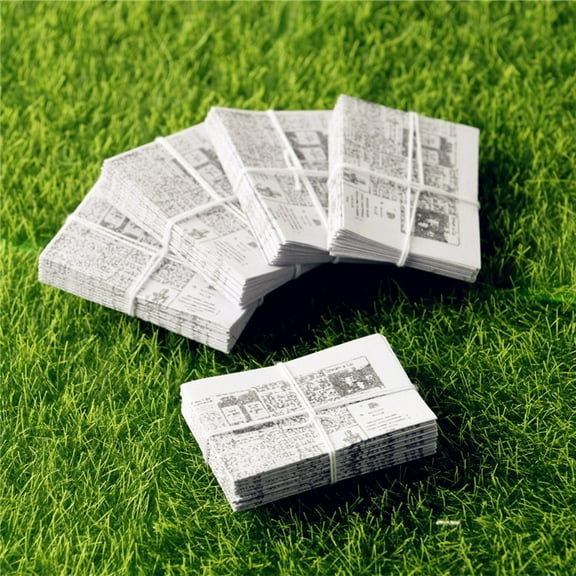 Liukekj Dollhouse Miniature Newspaper Miniature Home Decoration Miniature Books for Dollhouse Miniature Newspaper Decor Miniature Things for Dollhouse Miniature Study Accessory