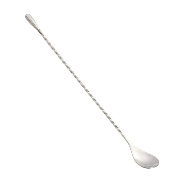 Liukekj Stainless Steel Bartender Spoon Cocktail Spoon Spiral Design Mixing Spoon Long Bar Spoon Cocktail Stirrer for Tall Cups Cocktail Shaker Pitcher 31cm