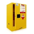 thumbnail image 1 of LiuliTrading 12 Gallon Industrial Chemical Safety Cabinet, Yellow 0.02in Steel Leak-Proof Sump Ventilated Locking Hazardous Material Storage for Garage Workshop, 1 of 11