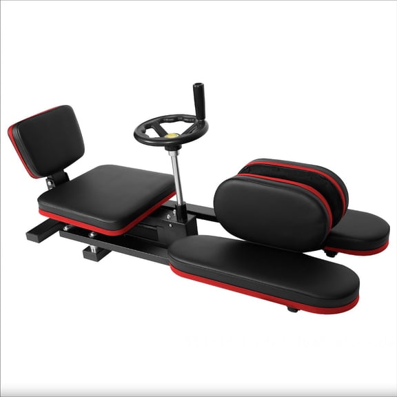 LiuliTrading Leg Stretching Machine, Smooth Spiral Guided Stretch Trainer, 440lbs Capacity, Red & Black, For Home Gym, Dance Studio Flexibility Training