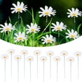thumbnail image 1 of Liulin 10Pcs Metal Flowers for Outside, Daisy Flower Decorative Garden Stakes, Outdoor Metal Flower Stick for Patio Lawn Yard Pathway Landscape Decorations, Spring Outdoor Decor, 13 Inch, 1 of 9