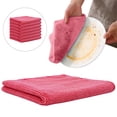 thumbnail image 1 of Liulin 5Pcs Microfiber Cleaning Cloth, Soft Absorbent Cleaning Rags for Housekeeping, Reusable Cleaning Towels for Car, Kitchen, Bathroom and Window, Cleaning Supplies, 11.8" x 11.8", Hot Pink, 1 of 9