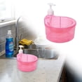 thumbnail image 1 of Liulin Dish Soap Dispenser, 2-in-1 Kitchen Soap Dispenser with Sponge Holder, Space Saving Dishwashing Soap Dispenser for Kitchen Sink Countertop Bathroom Counter Organizer and Storage, Pink, 1 of 9
