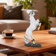 thumbnail image 1 of Liulin Horse Figurines, Resin Standing Horse Statue, Horse Sculpture for Home Office Table Shelf Desk Decor, Attract Luck and Wealth, 13.2", White, 1 of 8