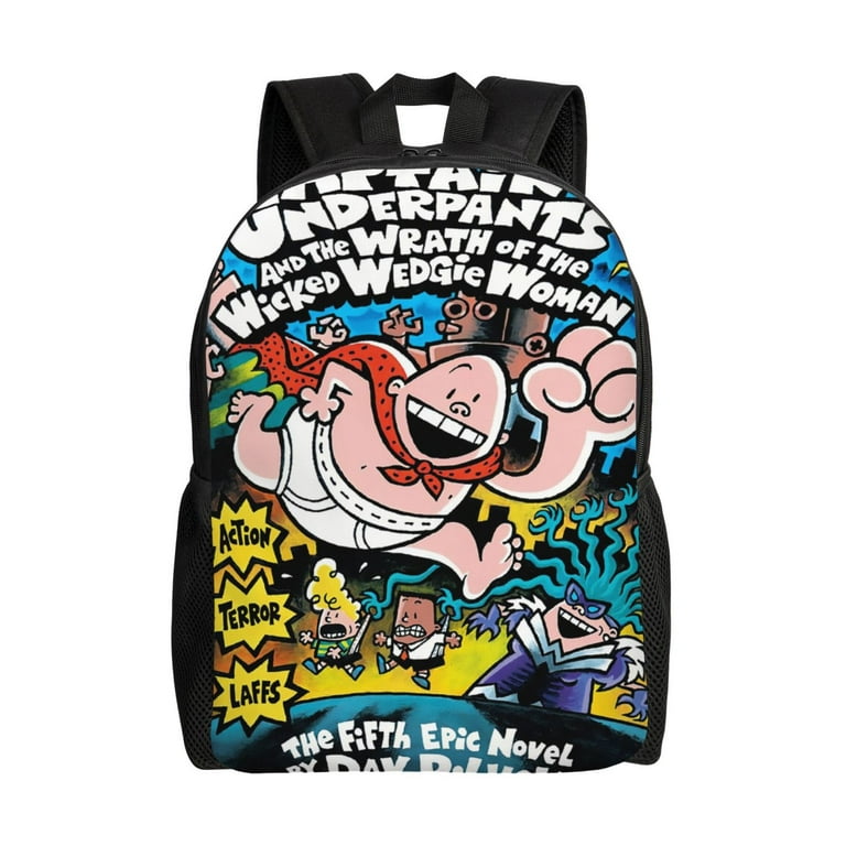 Liuocean Animation Captain Underpants Casual Computer Package For Kids And Adult Black New Backpack Captain001 Walmart