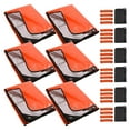 Liuyao 6 Pack Emergency Blankets, Waterproof Survival Thermal Tarp