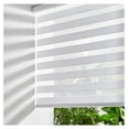 Liuyao Cordless Zebra Blinds for Windows Stop Windows Shades (36" W X